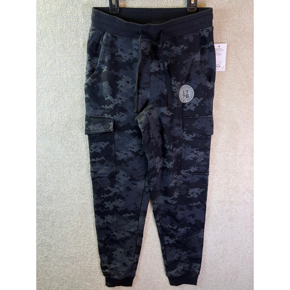 Sonoma Community Cargo Jogger Mens XS Black Digital Camo 1776 Patch Military NEW - Picture 2 of 9